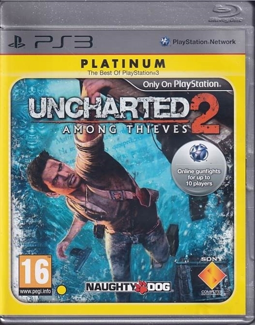 Uncharted 2 Among Thieves - Platinum - PS3  (B Grade) (Genbrug)